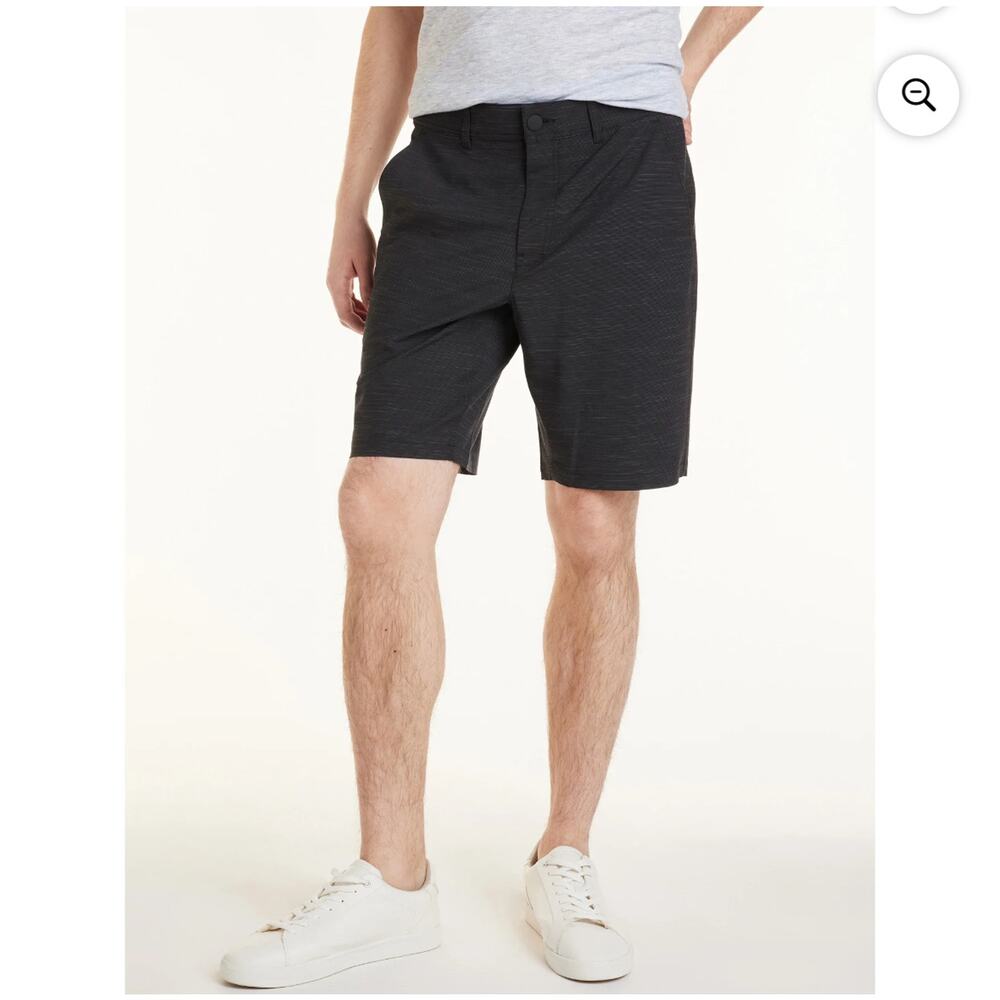 George Big Men's Flat Front Shorts, 9" Inseam, Size 44 NWT Dark Grey Heather
